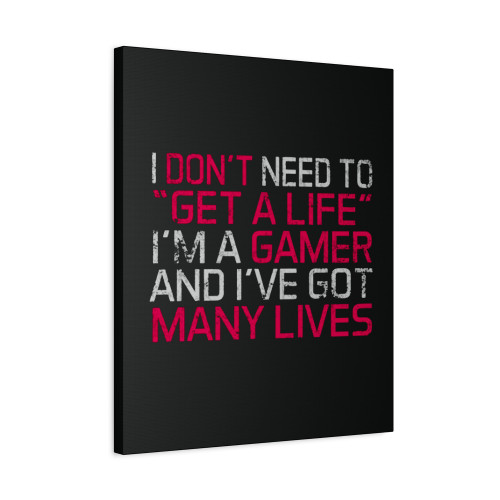 I Don't Need To Get A Life Canvas Print Poster