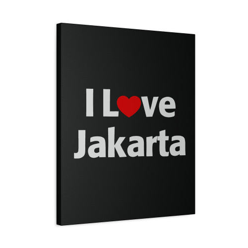 I Love Jakarta Canvas Print Poster