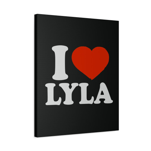 I Love Lyla Canvas Print Poster