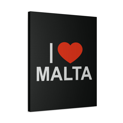 I Love Malta Canvas Print Poster