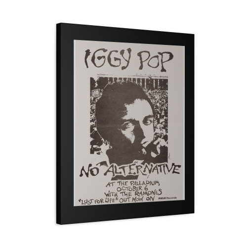 Iggy Pop The Ramones 1977 Palladium New York City Concert Canvas Print Poster