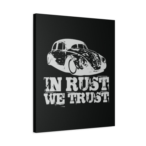 In Rust We Trust Rat Hot Rod 2 Canvas Print Poster