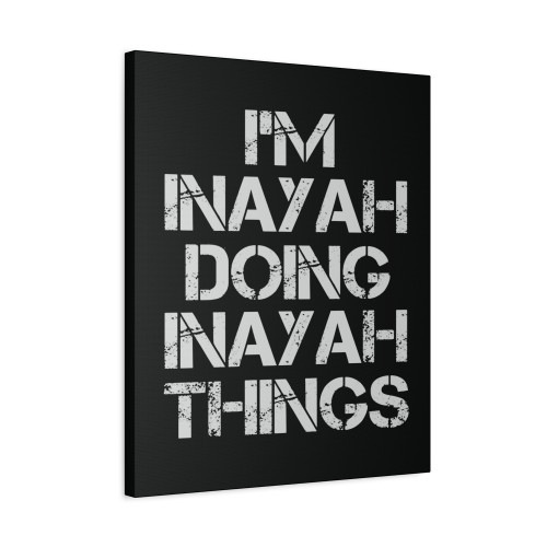 Inayah Doing Inayah Things Canvas Print Poster