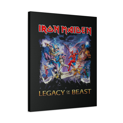 Iron Maiden Legacy Of The Beast Steve Harris Canvas Print Poster
