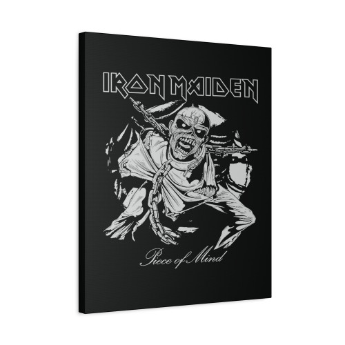 Iron Maiden Piece Of Mind Mono Eddie Canvas Print Poster Iron Maiden Piece Of Mind Mono Eddie Canvas Print Poster