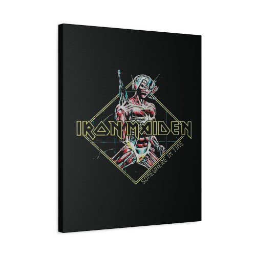 Iron Maiden Somewhere In Time Diamond Canvas Print Poster