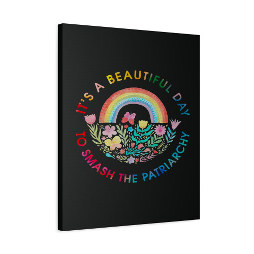 It's A Beautiful Day To Smash The Patriarchy Vintage Canvas Print Poster