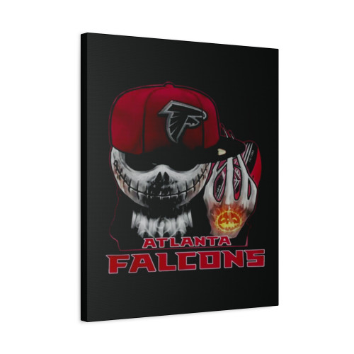 Jack Skellington Jackskull Atlanta Falcons Hat Canvas Print Poster
