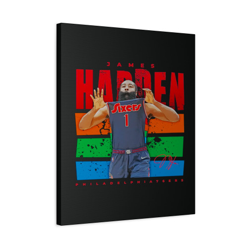 James Harden Philadel Phia76Ers Canvas Print Poster