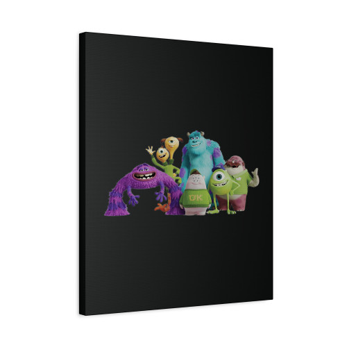 James P Sullivan Mike Wazowski Monsters Inc Terry Monster Ungu Canvas Print Poster