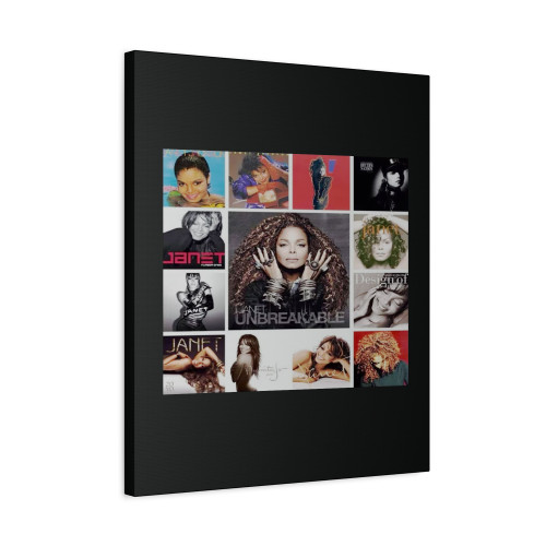Janet Jackson Vintage Music Album Cover Canvas Print Poster