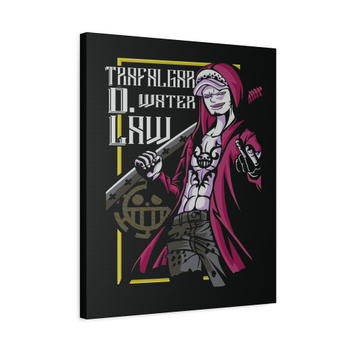 Japanese Anime One Piece Trafalgar D Water Canvas Print Poster