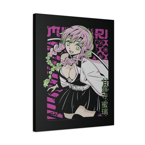 Japanese Demon Slayer Mitsuri Kanroji Anime Canvas Print Poster