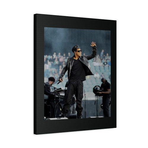 Jay Z Waving To The Audience On Stage Canvas Print Poster