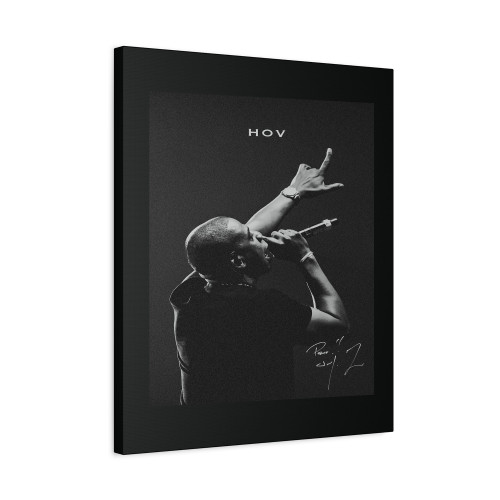 Jayz 'Hov' B&W Canvas Print Poster