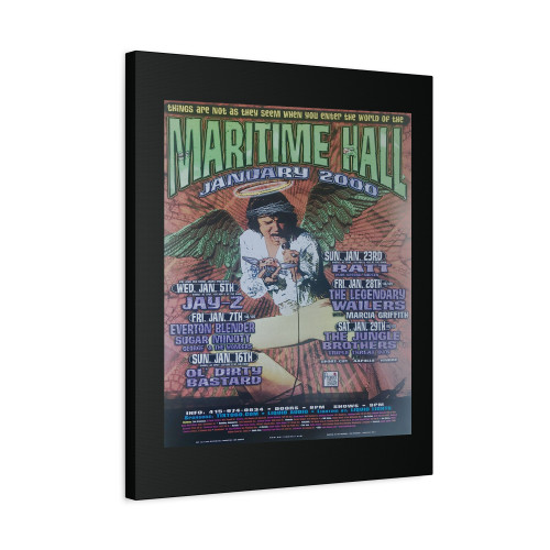 Jayz Concert Maritime Hall 2000 Canvas Print Poster