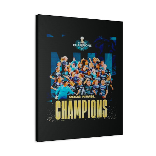Jersey Sky Blue 2023 Nwsl Champions Canvas Print Poster