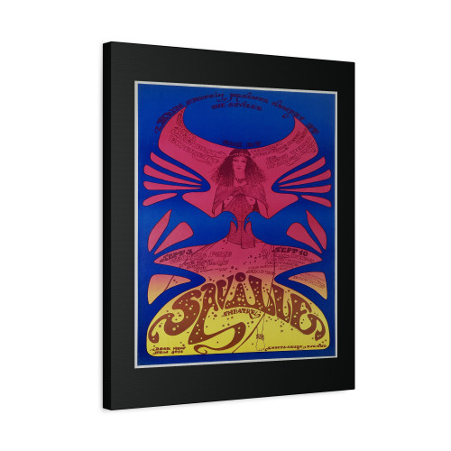 Jimi Hendrix Concert Canvas Print Poster