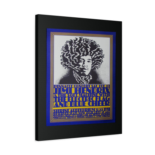 Jimi Hendrix Live At Shrine Auditorium Music Concert Canvas Print Poster