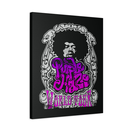 Jimi Hendrix Purple Haze World Tour Canvas Print Poster Jimi Hendrix Purple Haze World Tour Canvas Print Poster