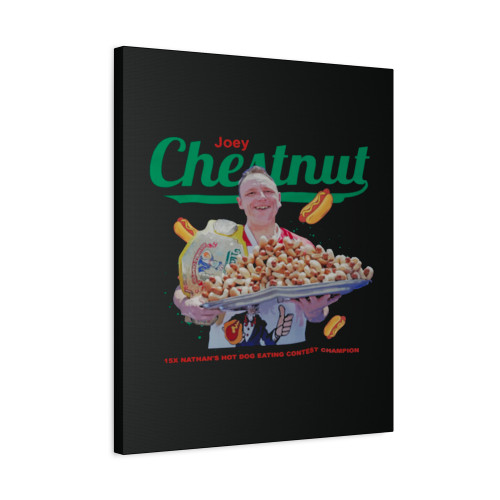 Joey Chestnut Canvas Print Poster