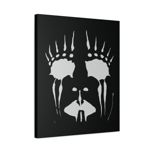 Joey Jordison Face Mask Canvas Print Poster