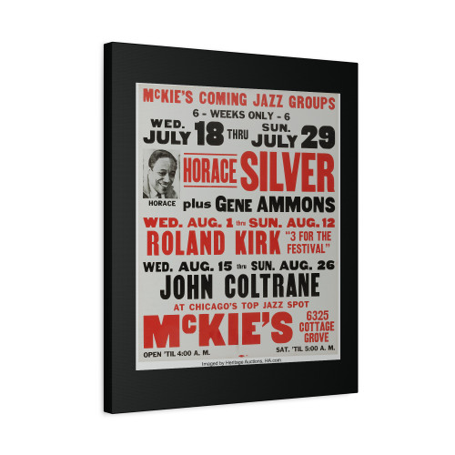John Coltrane Roland Kirk Horace Silver 1962 Chicago Concert Canvas Print Poster