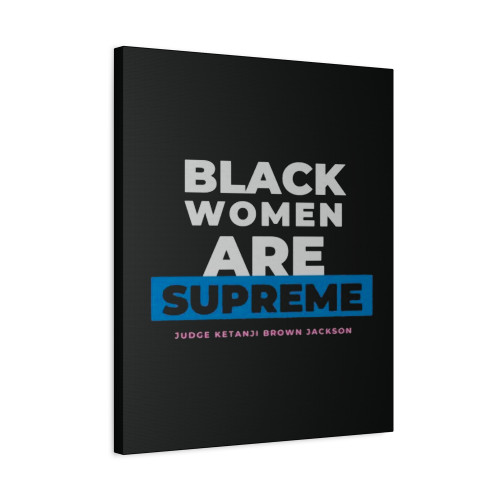 Judge Ketanji Brown Jackson Black Kbj Canvas Print Poster