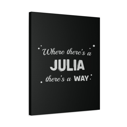 Julia Name Saying Design For Proud Julias Canvas Print Poster