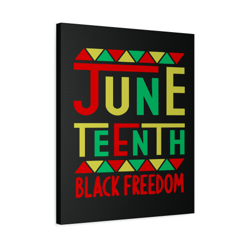 Juneteenth Black Freedom 1865 Canvas Print Poster
