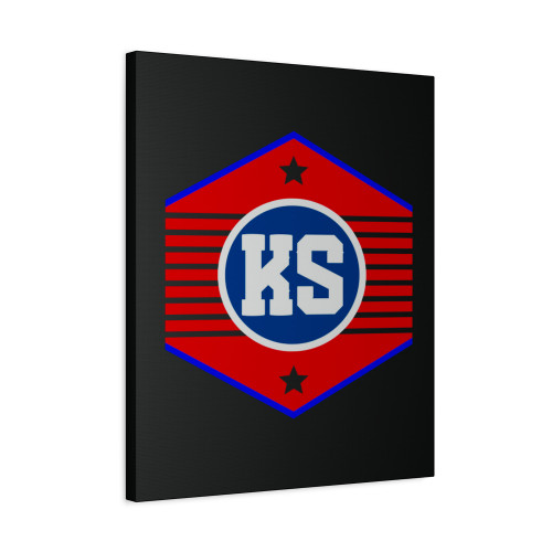 Kansas Ks Star Canvas Print Poster