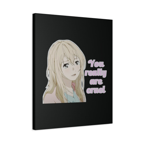 Kaori Miyazono You Really Are Cruel Canvas Print Poster