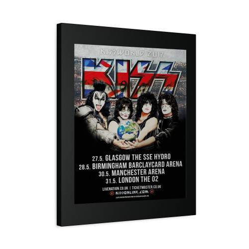 Kiss Kissworld 2017 Uk Tour Canvas Print Poster