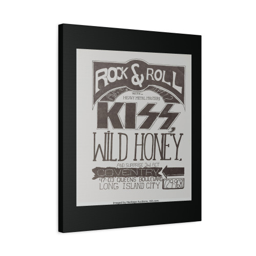 Kiss Very Early Prefirstalbum Concert Canvas Print Poster