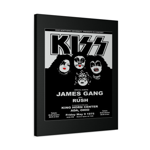 Kiss With Rush & James Gang Concert Canvas Print Poster