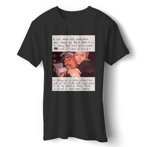 Tupac And Jada Love Letter Man's T-Shirt