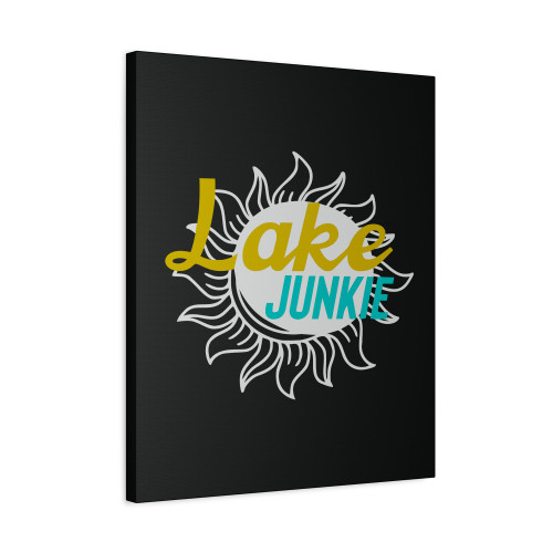 Lake Swimming Junkie Canvas Print Poster