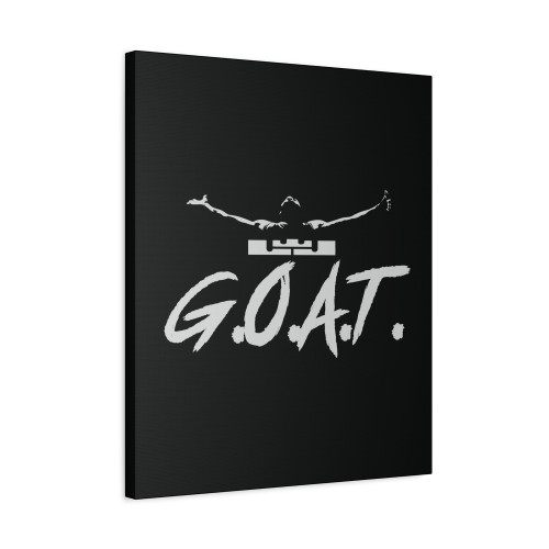 Lebron James Goat Shirt Lbj King Goat Canvas Print Poster