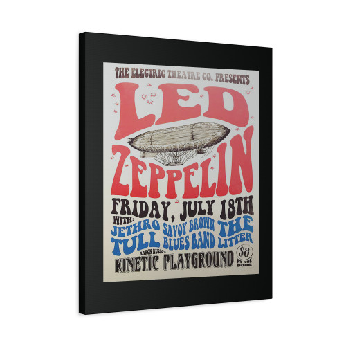 Led Zeppelin 1969 Chicago Vintage Music S Canvas Print Poster