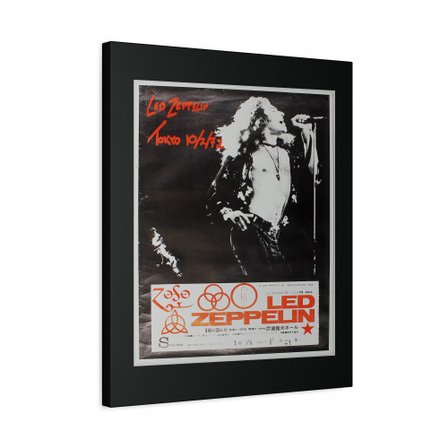 Led Zeppelin Original 1972 Japanese Concert Canvas Print Poster