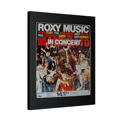 Roxy Music Frankfurt 1979 Vintage German A1 Concert Canvas Print Poster