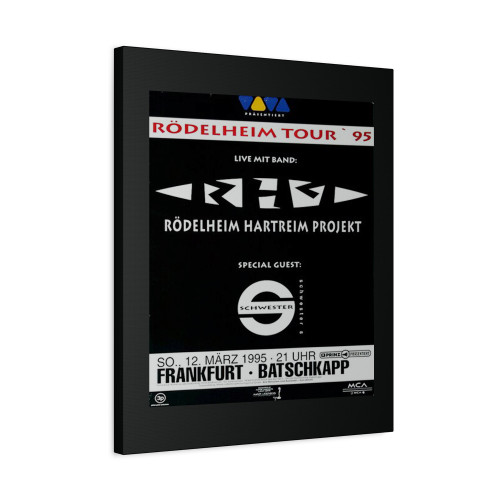 Rodelheim Hartreim Projekt Live Mit Band Frankfurt 1995 Canvas Print Poster