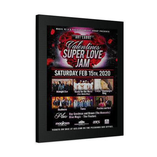San Diego Ca Valentine's Super Love Jam Canvas Print Poster
