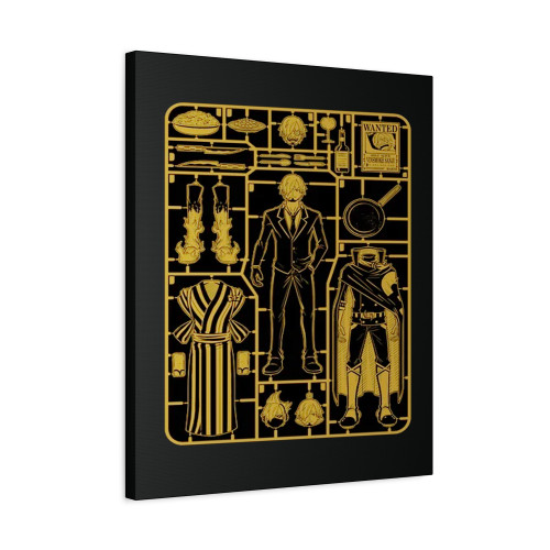 Sanji Model Sprue One Piece Anime Canvas Print Poster