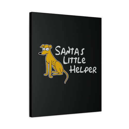 Santa Little Helper Canvas Print Poster