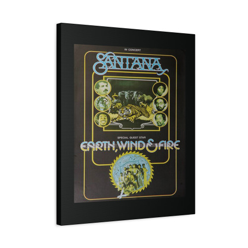 Santana & Earth Wind & Fire 1975 Canvas Print Poster