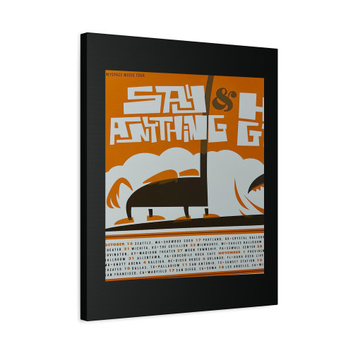 Say Anything Hello Goodbye 2007 Tour Poster Canvas Print Poster