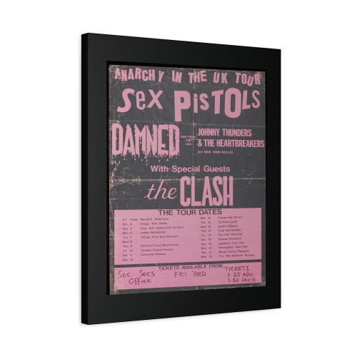 Sex Pistols Anarchy In The Uk Tour Canvas Print Poster Sex Pistols Anarchy In The Uk Tour Canvas Print Poster