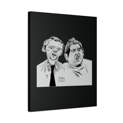 Shaun Of The Dead Ugly Face Canvas Print Poster