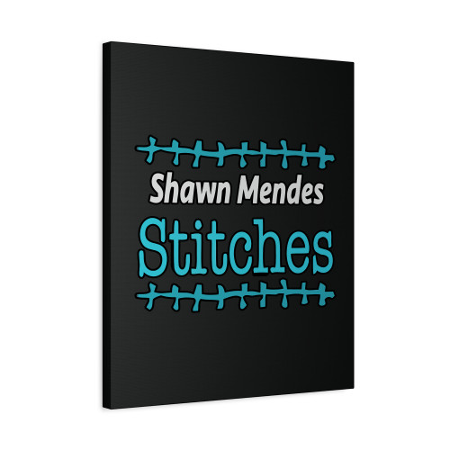 Shawn Mendes Stitches Logo Canvas Print Poster